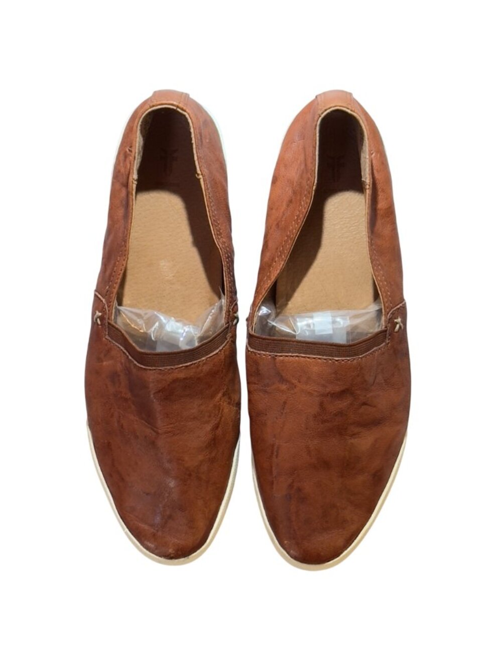 FRYE Melanie Women's Slip On Leather Shoes 9M Brown With Rubber Sole - Picture 3 of 10